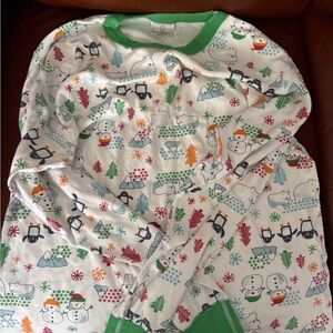 Men’s Pajama Top with Snowman and Polar Bear Print